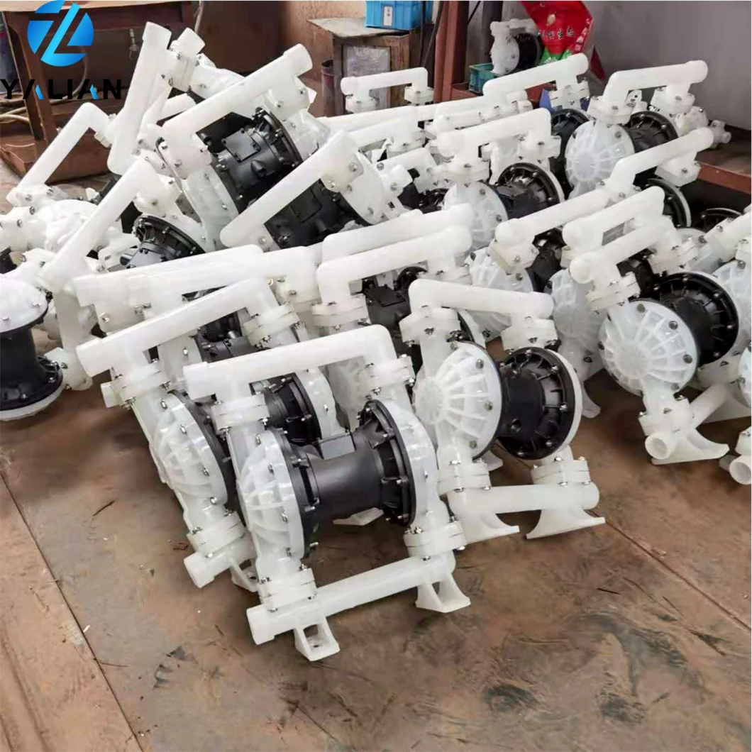 Polypropylene Plastic Pneumatic Diaphragm Pump Structure Standard or Nonstandard Diahphragm Pump