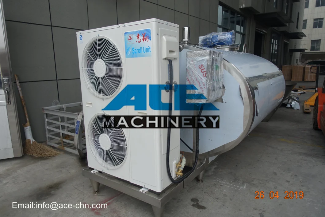 304 Stainless Steel Bulk Milk Cooling Tank, Dairy Cooling Tank, Milk Refrigerating Tank