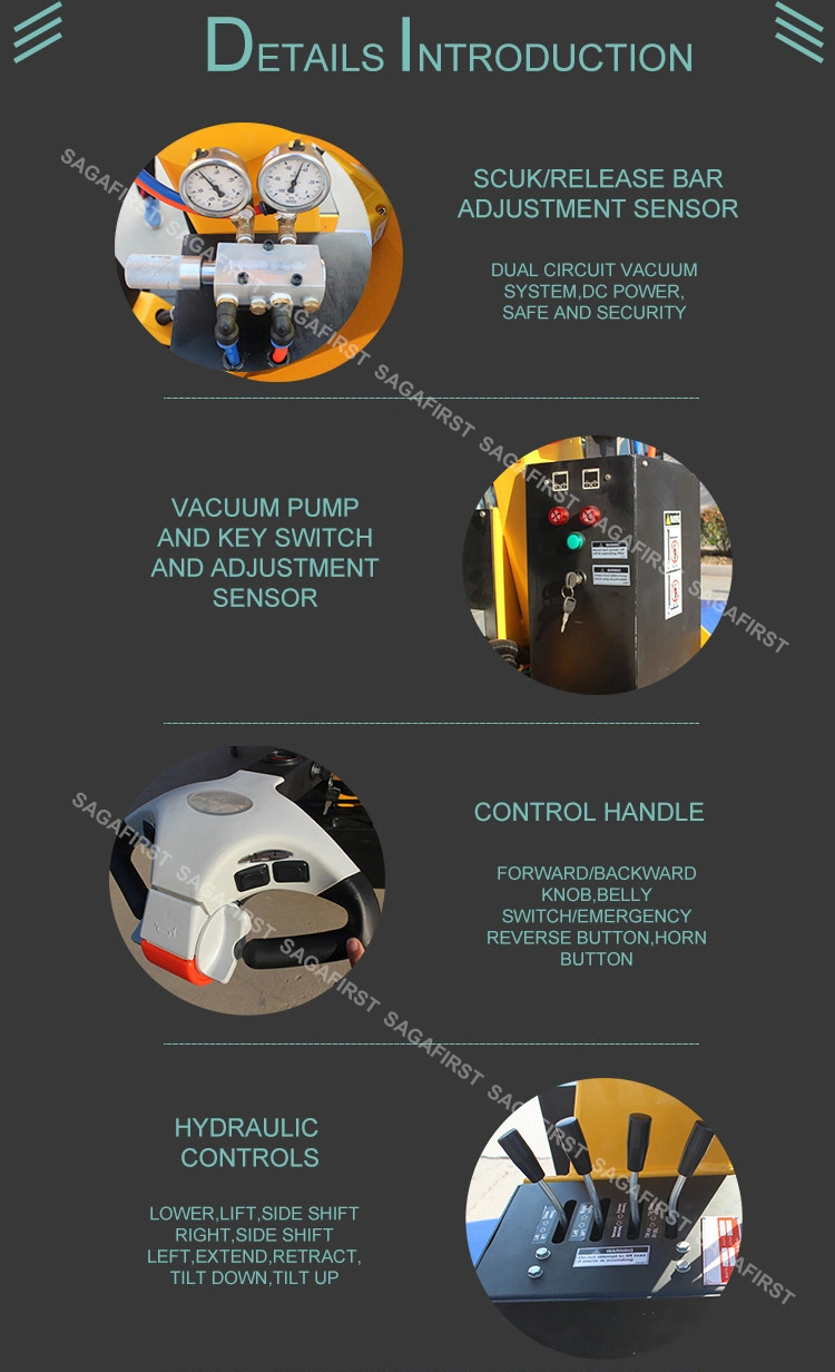 Hydraulic Mobile Vacuum Glass Lifter for Glass Window and Door