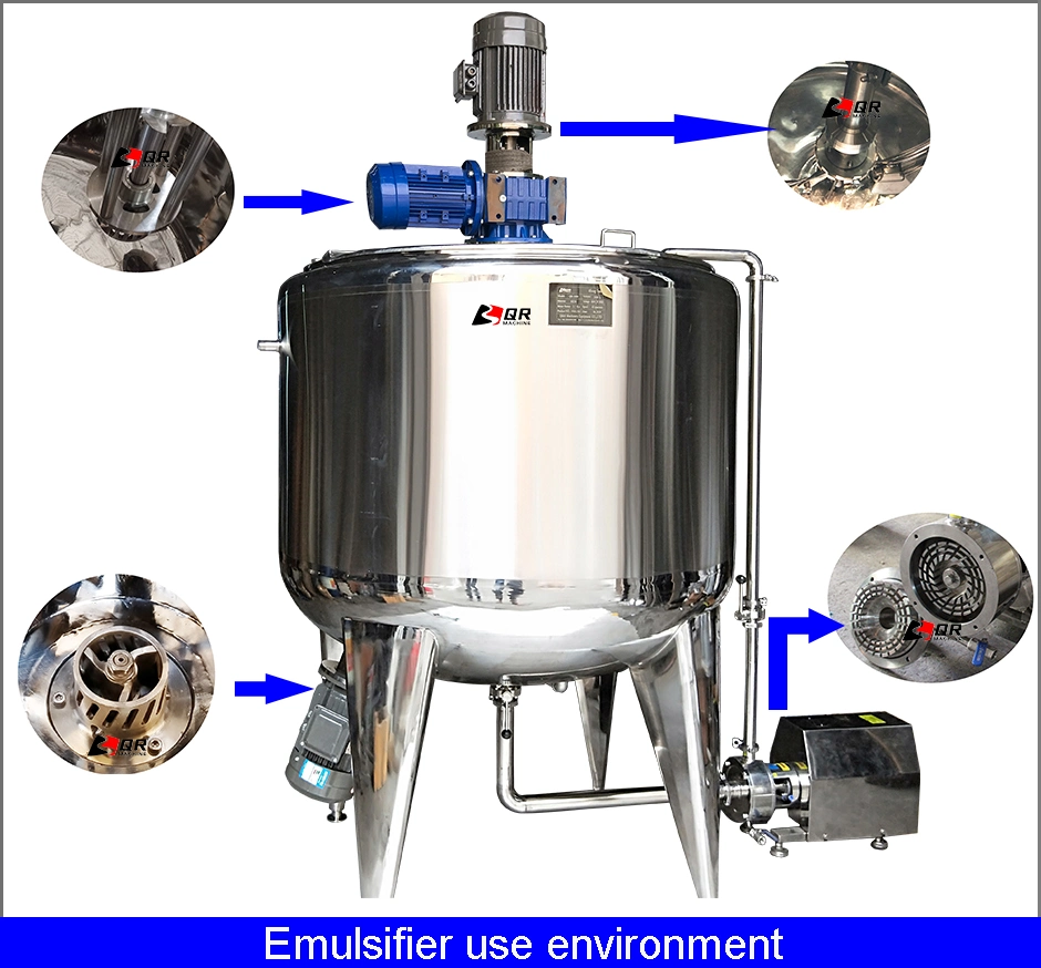 Factory Direct Sale Price High Shear Chocolate Emulsifying Mixer Use Vacuum Tank