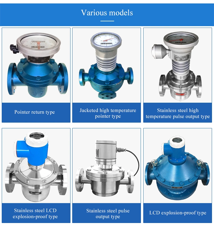 Oval Gear Flow Meter Oil Stainless Steel Oval Gear Flow Meter for Oil Fuel Diesel