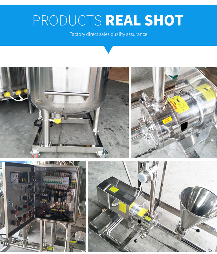 Mixing Tank with Emuslfiying High Shear Pump for Cosmetics