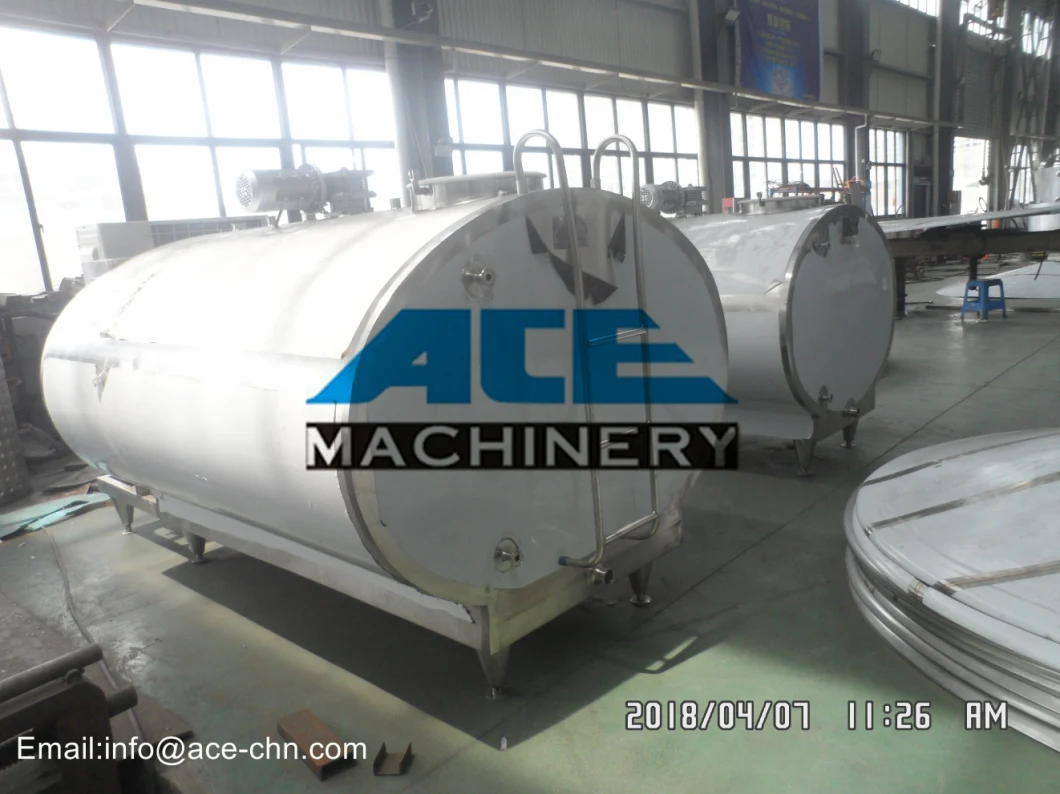 304 Stainless Steel Bulk Milk Cooling Tank, Dairy Cooling Tank, Milk Refrigerating Tank