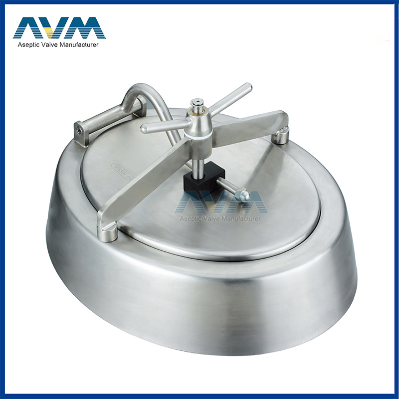 Stainless Steel Sanitary Manhole Cover with Plastic Handwheel