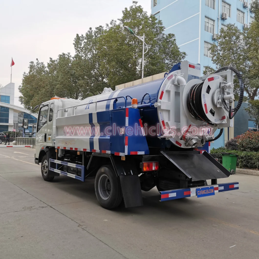 HOWO 5cbm Vacuum Tank Truck Sewage Suction Truck Vacuum Truck Suction Truck