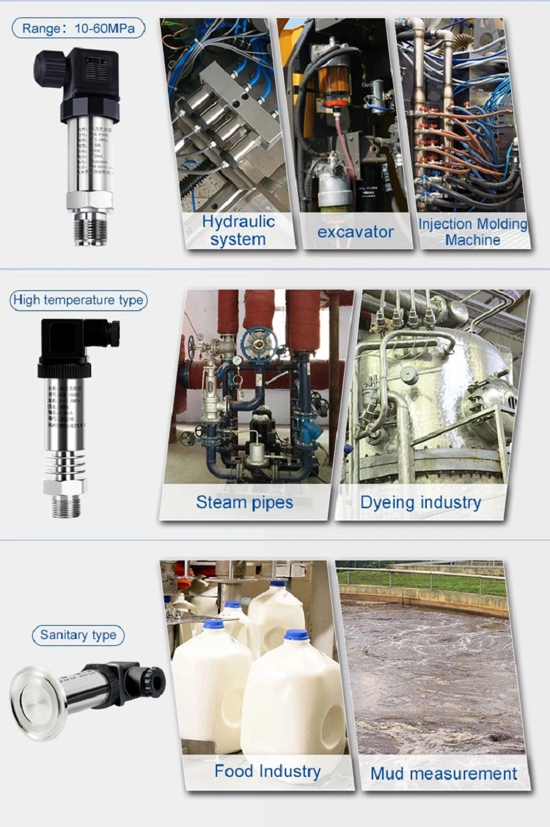 High Pressure Sensor 420mA Pressure Sensor Transducer Sanitary Pressure Transmitter