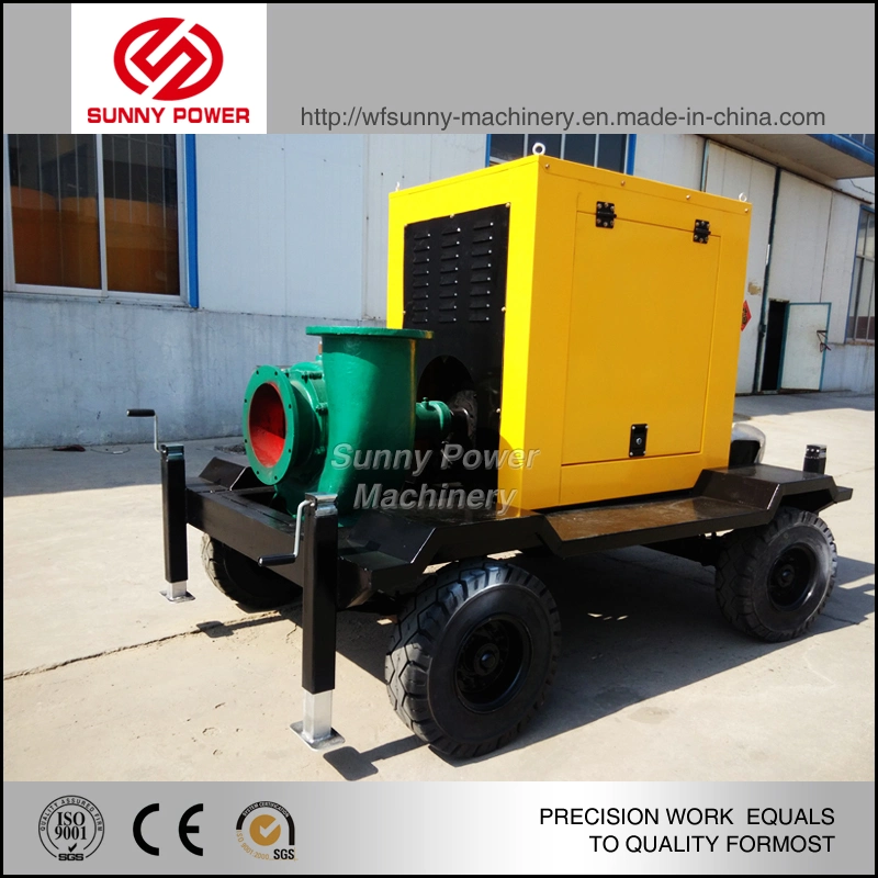 Self Priming Pump Water Pump for Sewage Draining Driven by 90kw Diesel Engine