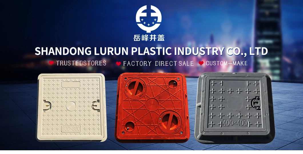 A15 FRP Fiberglass Composite Resin BMC/SMC/FRP Square and Round Manhole Cover