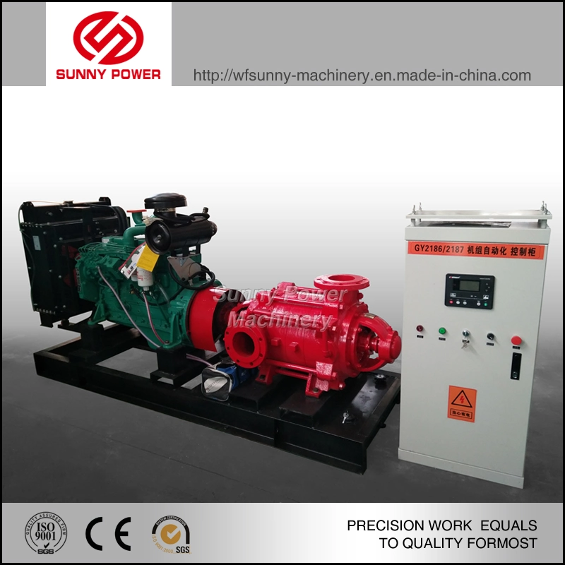 Self Priming Pump Water Pump for Sewage Draining Driven by 90kw Diesel Engine