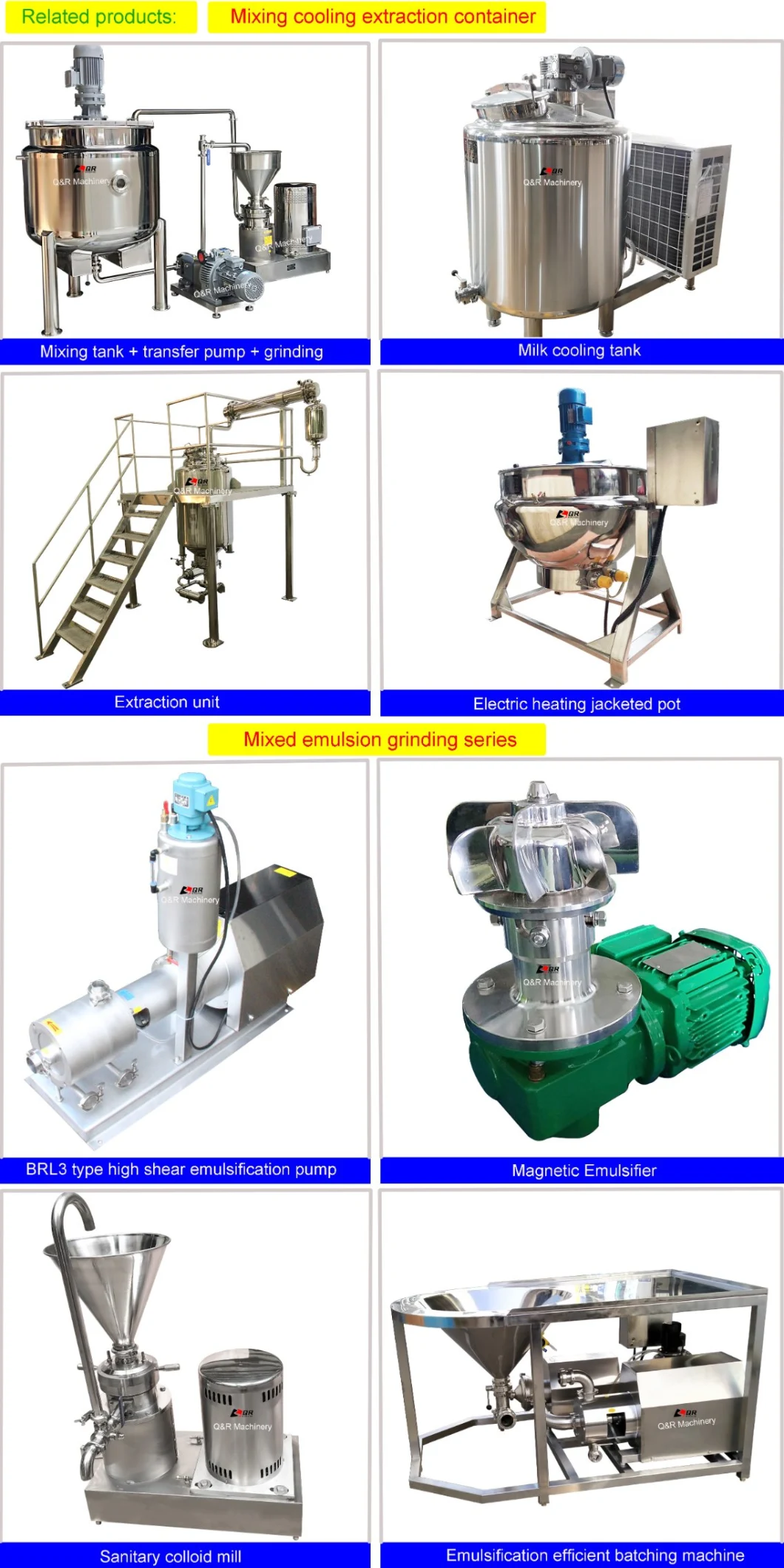 Sanitary Stainless Steel Cooling and Heating Paint Liquid Agitator Mixing Buffer Tank