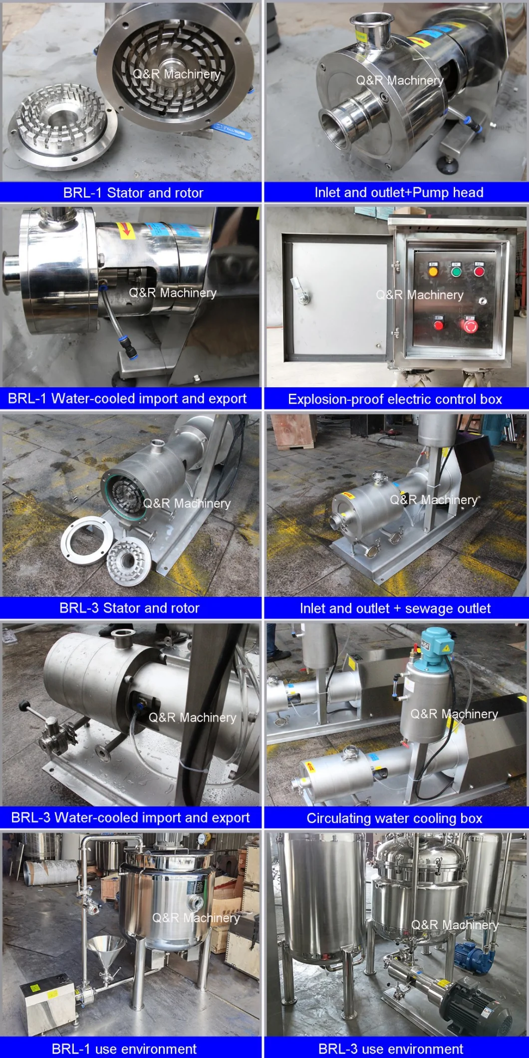 Food Grade Dispersing Chocolate Food Homogenizer Emulsifying Machine Pump