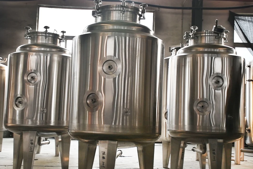 SS304 100L 200L Beer Storage Tank Single Layer Wine Fermenter