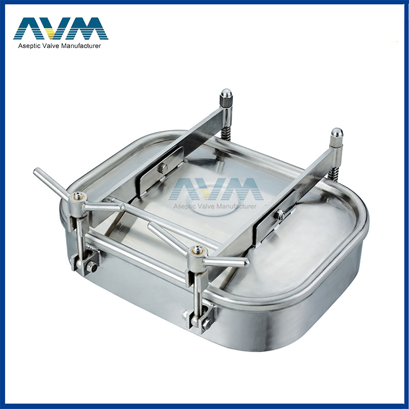 Stainless Steel Sanitary Manhole Cover with Plastic Handwheel