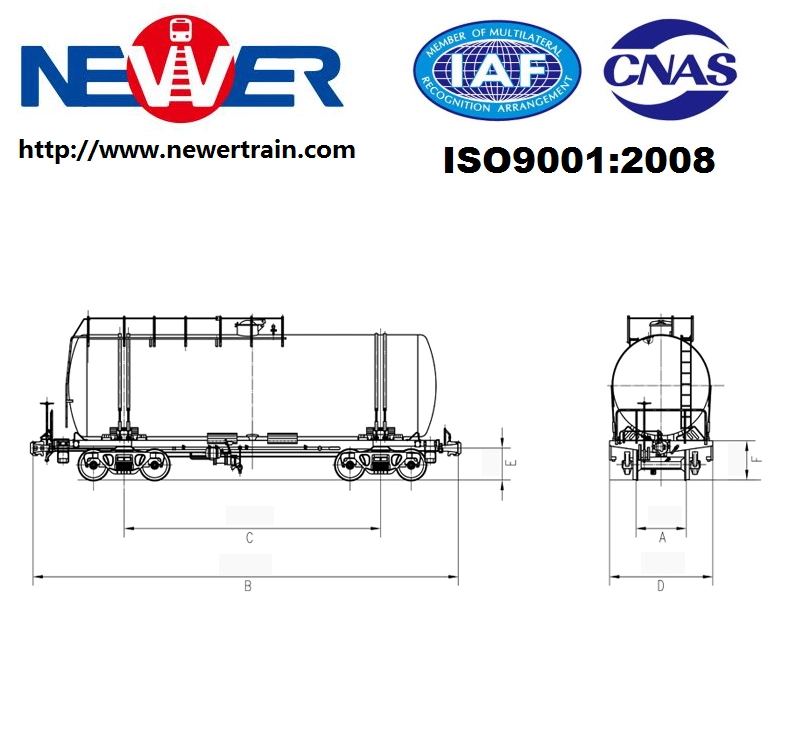 High Speed Railway Freight Tank Wagon