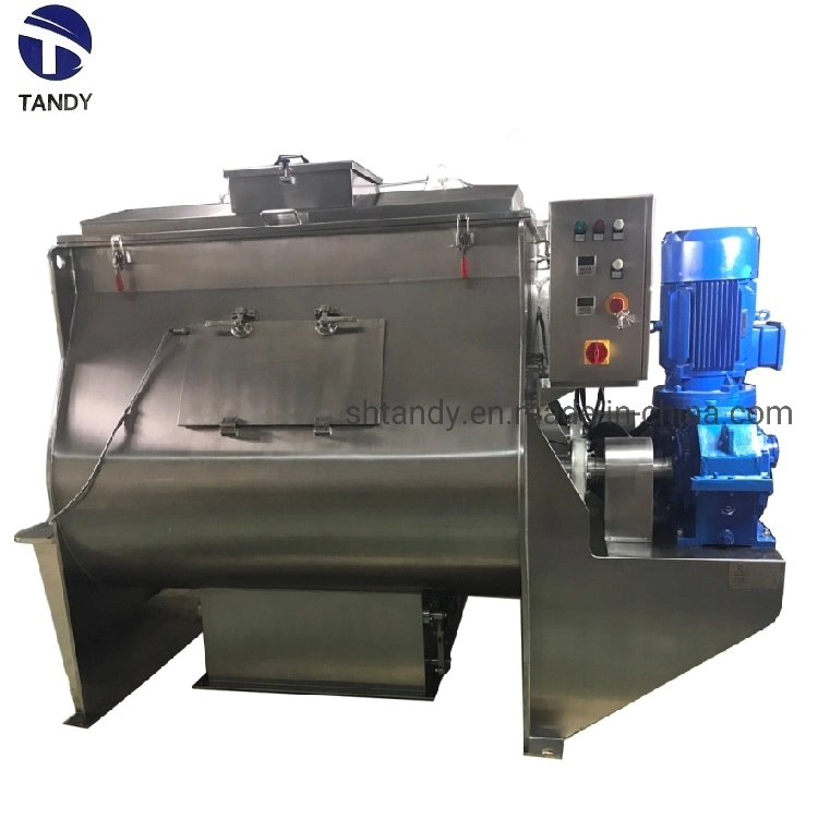 High Speed Mixing Coffee Milk Batching Double Paddle Mixer Machine