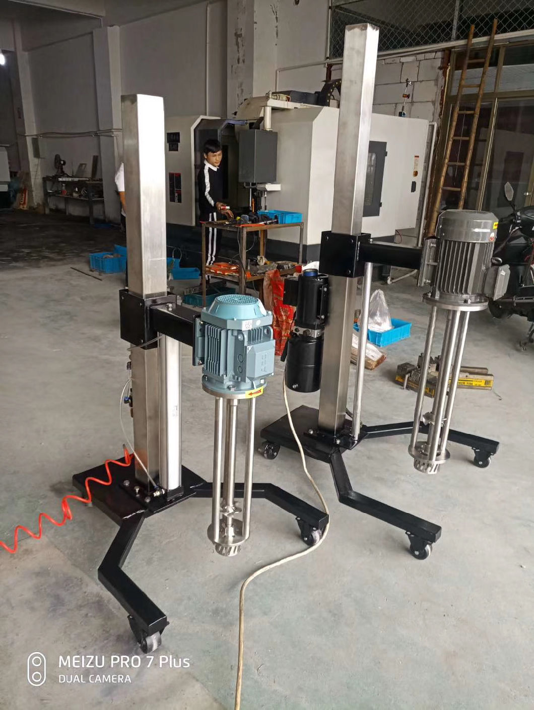 7.5kw Oil Paint Production High Speed Dissolver Mixer High Shear Mixer