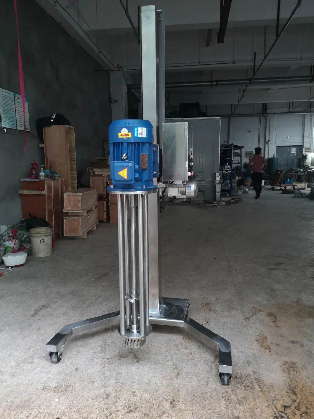 Mobile Hydraulic Lifter Alcohol Gel Mixer Food Grade Stainless Steel Homo Mixer