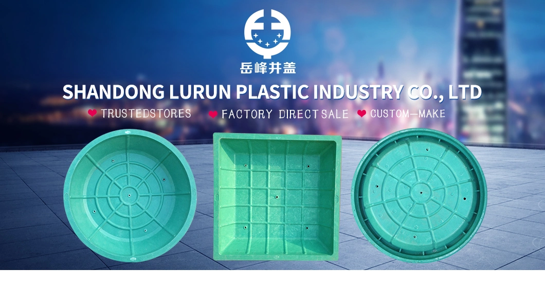 En124 Composite Resin BMC/SMC/FRP Square and Round Manhole Cover for Planting