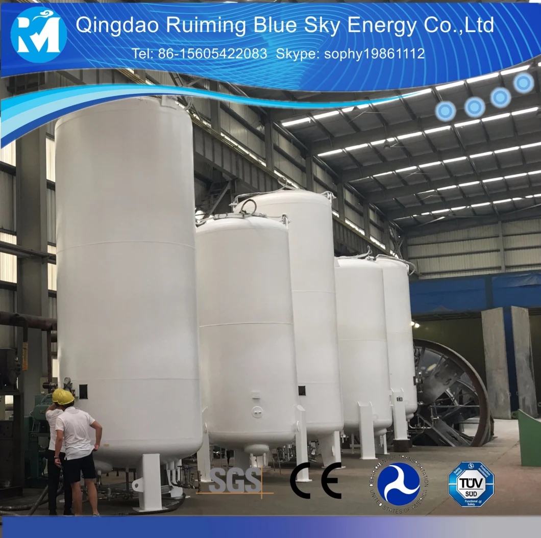 20m3 Liquid Oxygen Tank Vertical Liquid Cryogenic Storage Gas Tank