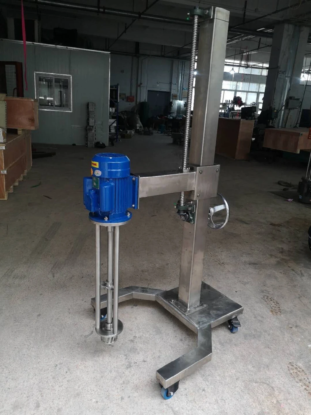 Variable Speed Dissolver Mobile Hydraulic Lifter Alcohol Gel Mixer