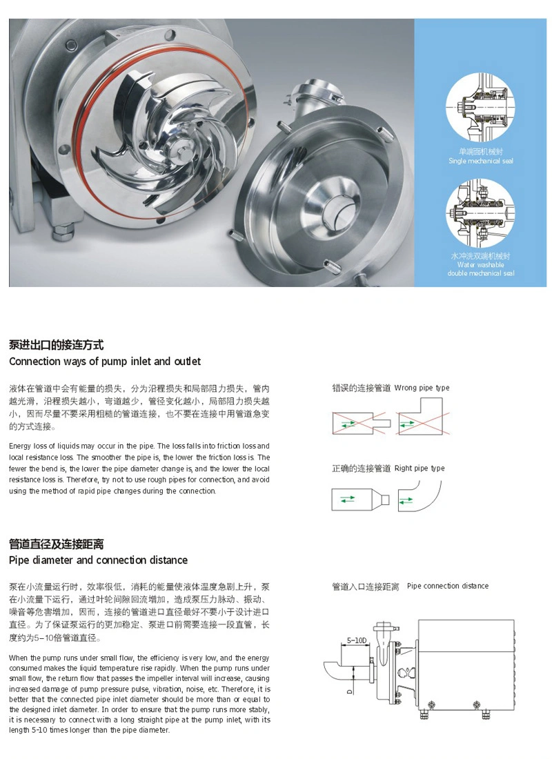 Stainless Steel Sanitary Negative Pressure Pump