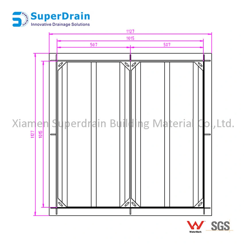 Stainless Steel FRP Fiberglass Manhole Cover with Clean Slot Hole