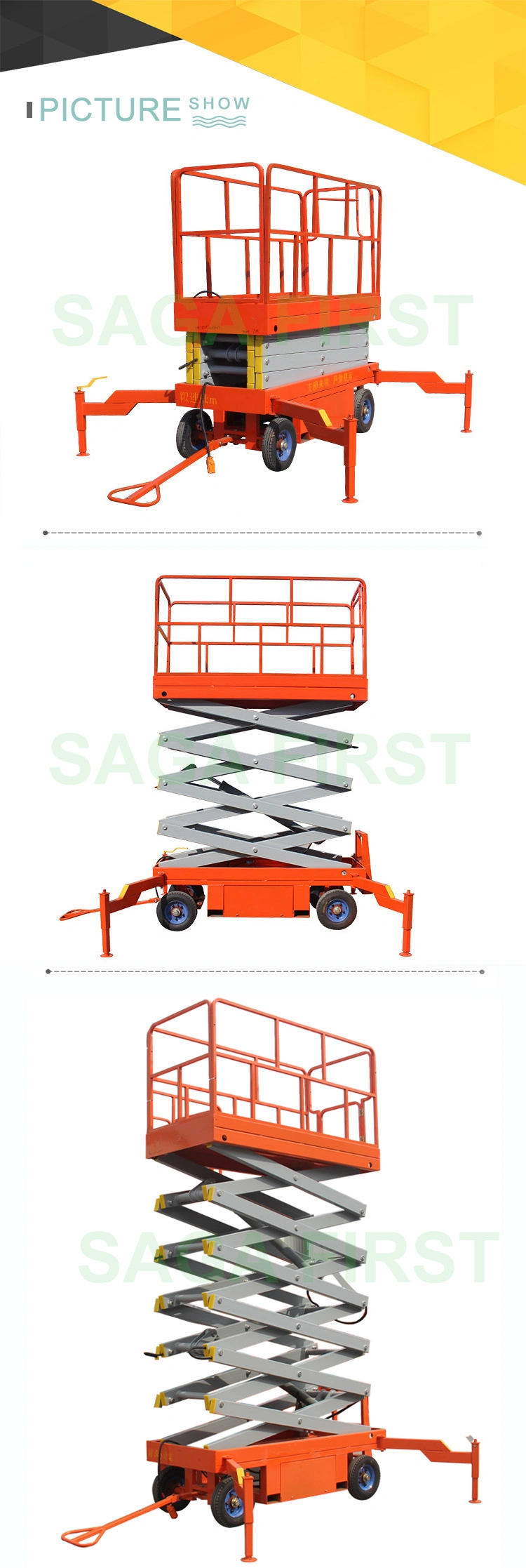 Hydraulic Scissor Lift Air Conditioner Lifter Mobile Scissor Lift