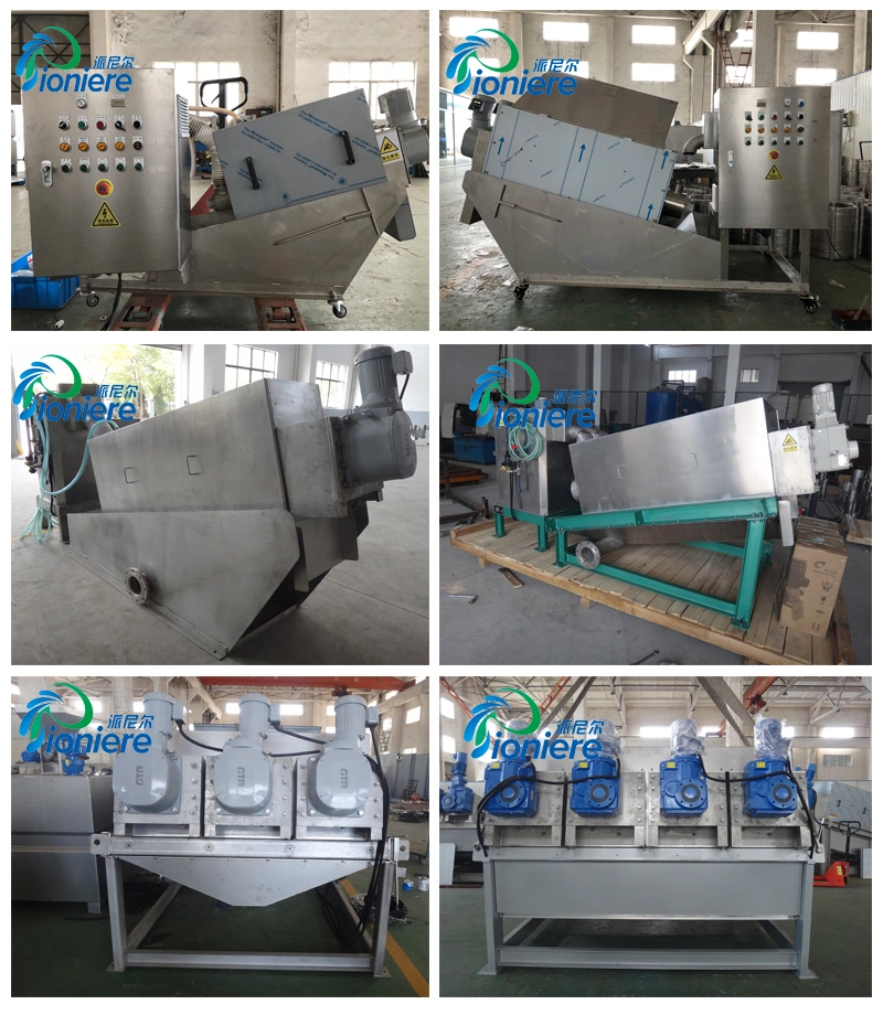 Automatic Pump Feeding Sludge Dewatering Screw Press Machine