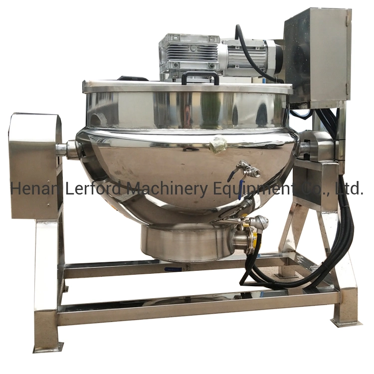 Electric Oil Jacketed Kettle 100 Liter Steam Jacketed Cooking Kettle Price Double Jacketed Kettle