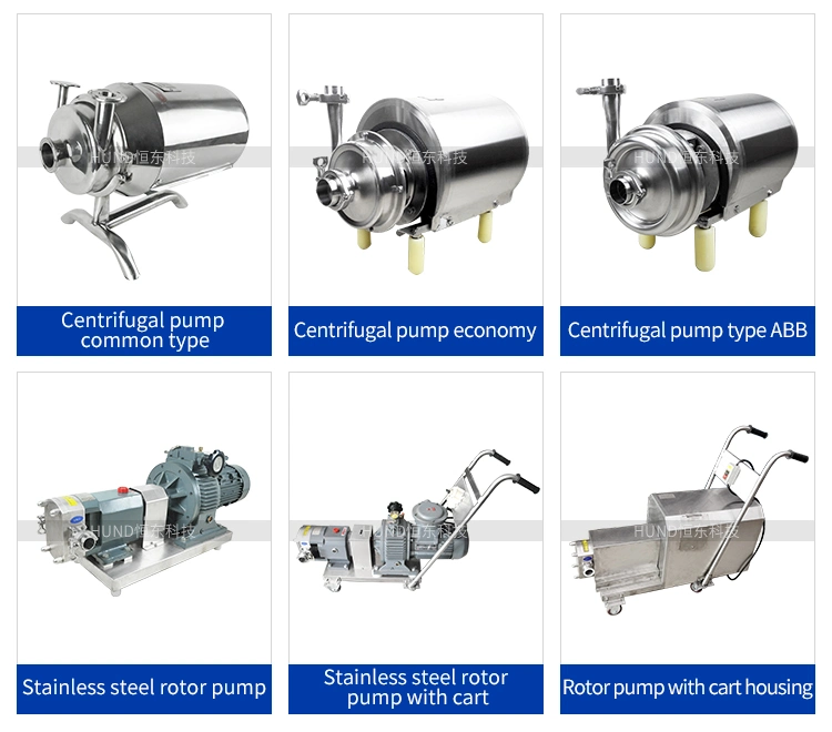 High Quality Sanitary Stainless Steel Liquid Transfer Elivery Pump Centrifugal Pump