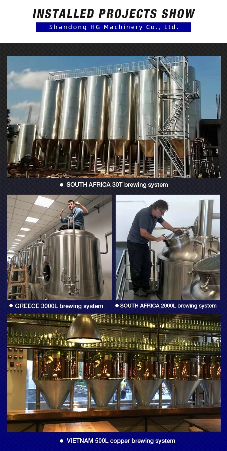 1000L 2000L 3000litre 4000L 5000liters 10bbl 20bbl 30bbl 40bbl 50bbl 20hl Stainless Steel Beer Red Fruit Wine Fermentation Fermentation Fermenter Tank Equipment