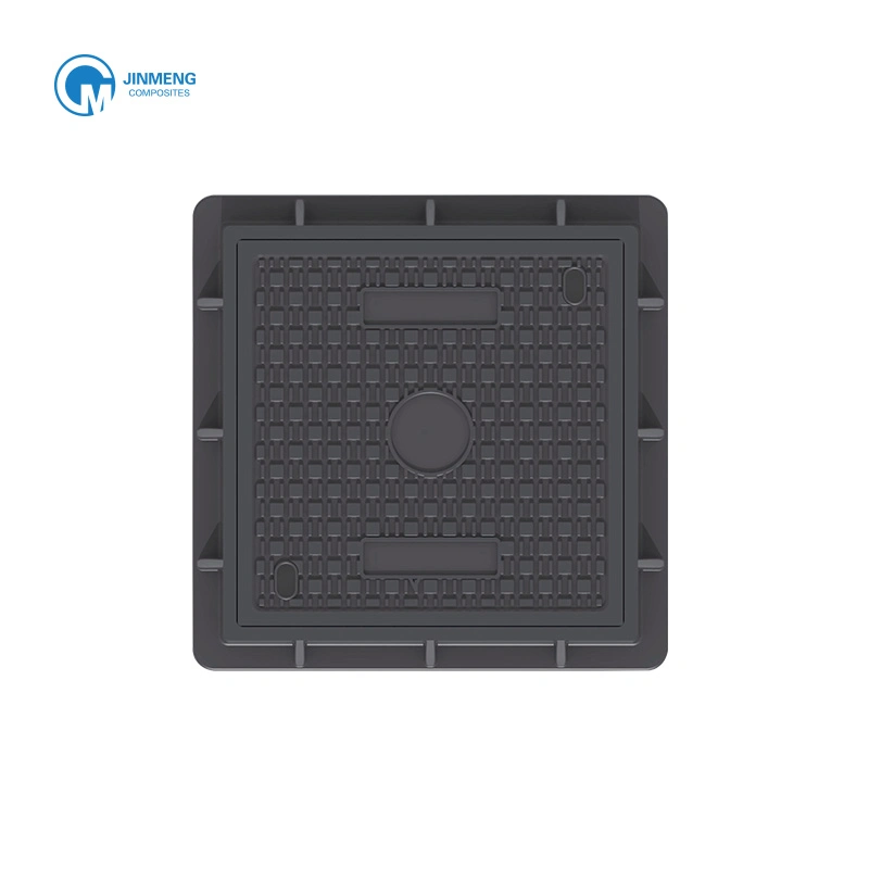 Square Anti-Theft Fiberglass Manhole Cover with Strong Pressure Resistance