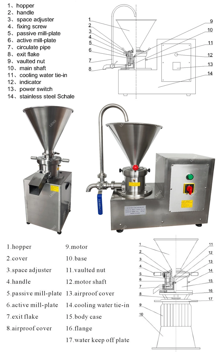 Food Grade for Wholesales Colloid Mill Sesame Tomato Corn Peanut Butter