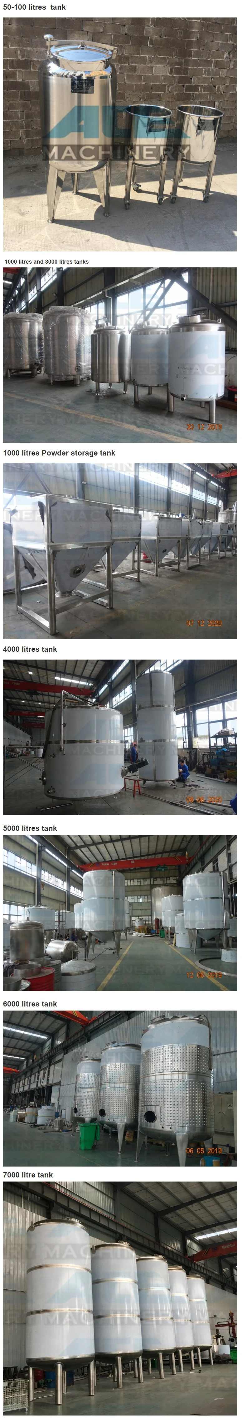 Stainless Steel Portable Water Tank Mobile Storage Tank