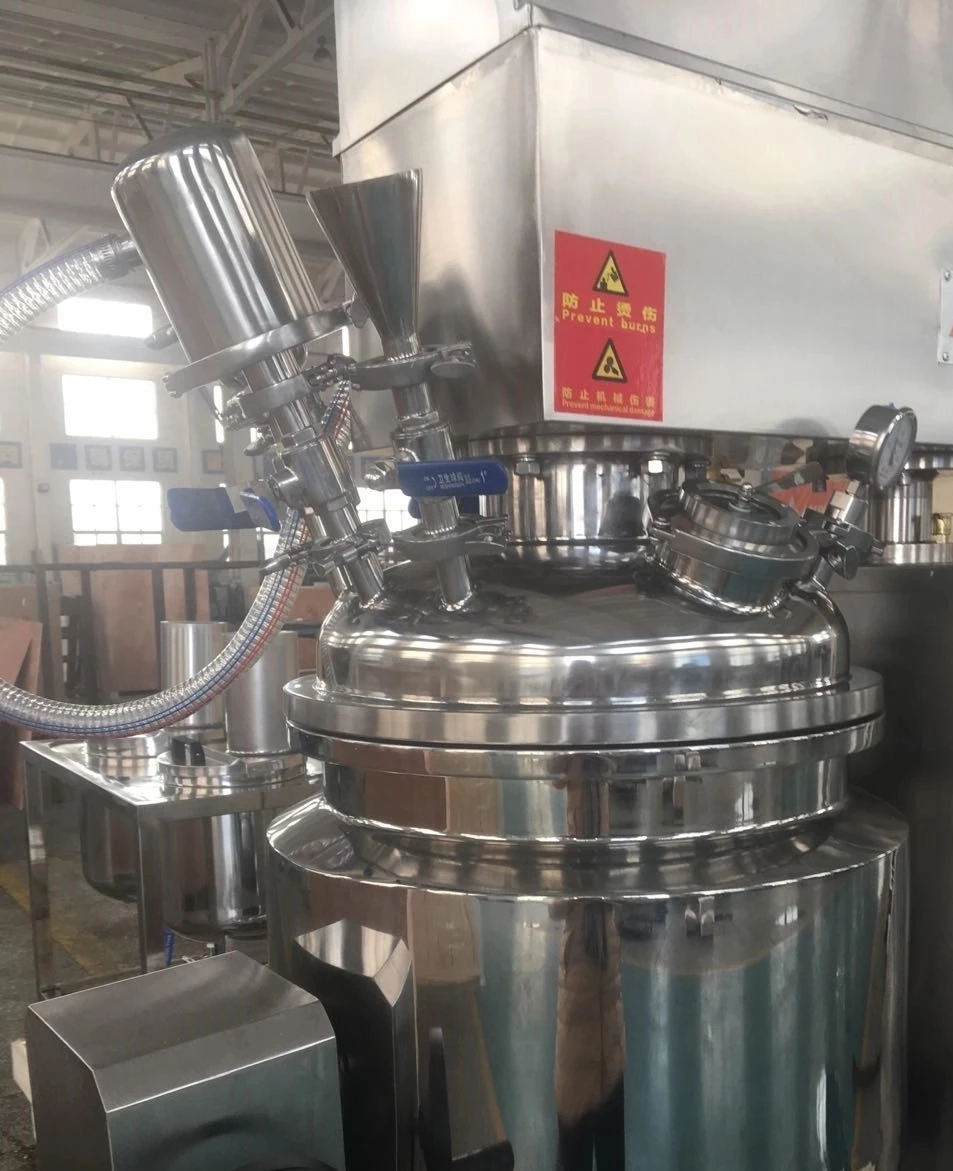 Body Lotion Cream Making Machines, Double Jacketed Mixing Tank