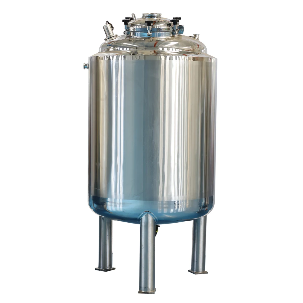 Sanitary Stainless Steel Vertical Liquid Storage Tank with 316L/304