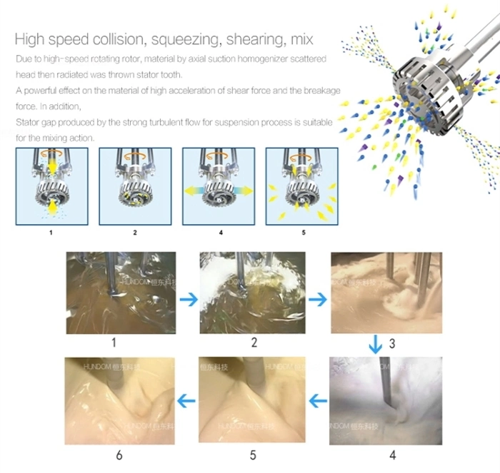 Stainless Steel Electric Heating Food Mixing Tank with Emulsifying Pump