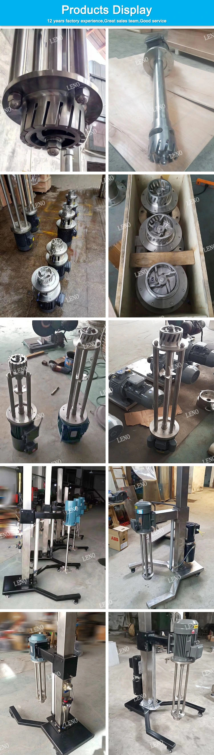 Stainless Steel Mixing Tank High Speed Dispersion Mixer