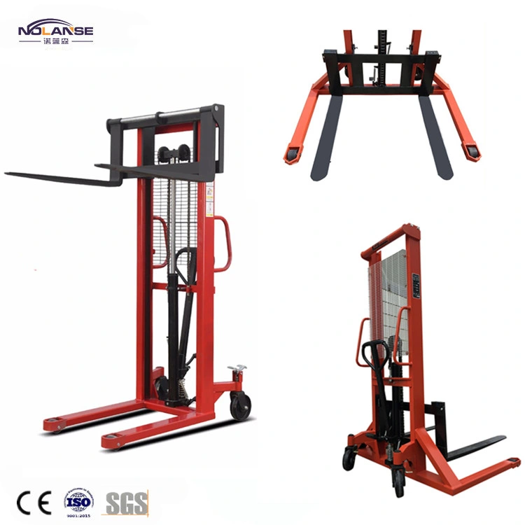 Customized Sale Standard Specifications Mobile Manual Lifter Pallet Stacker