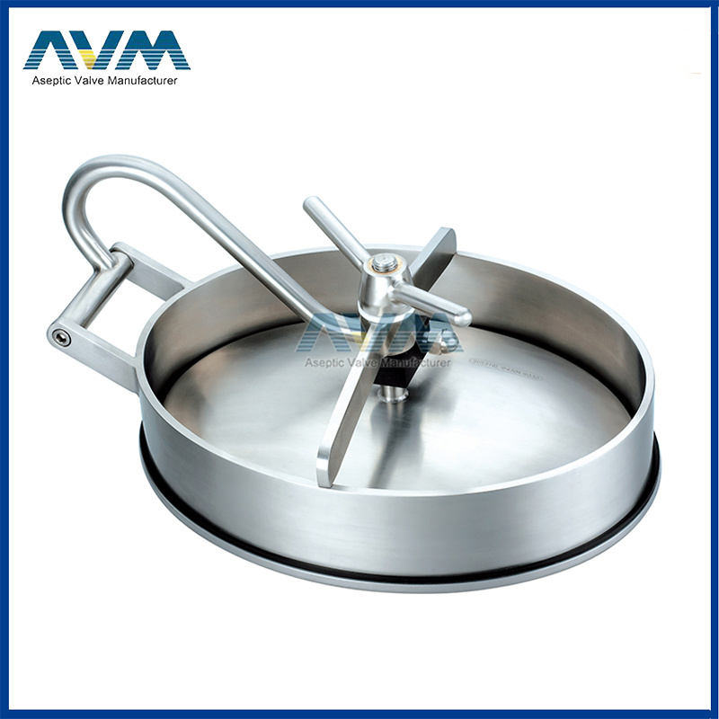 Stainless Steel Sanitary Manhole Cover with Plastic Handwheel