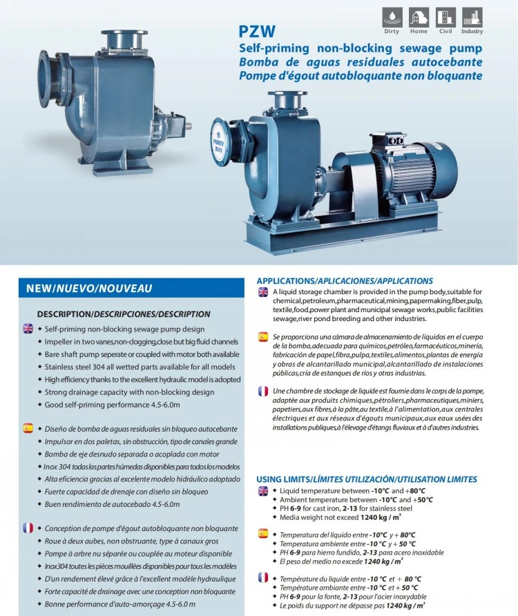 End Suction Electric Motor Driven Self-Priming Centrifugal Pump