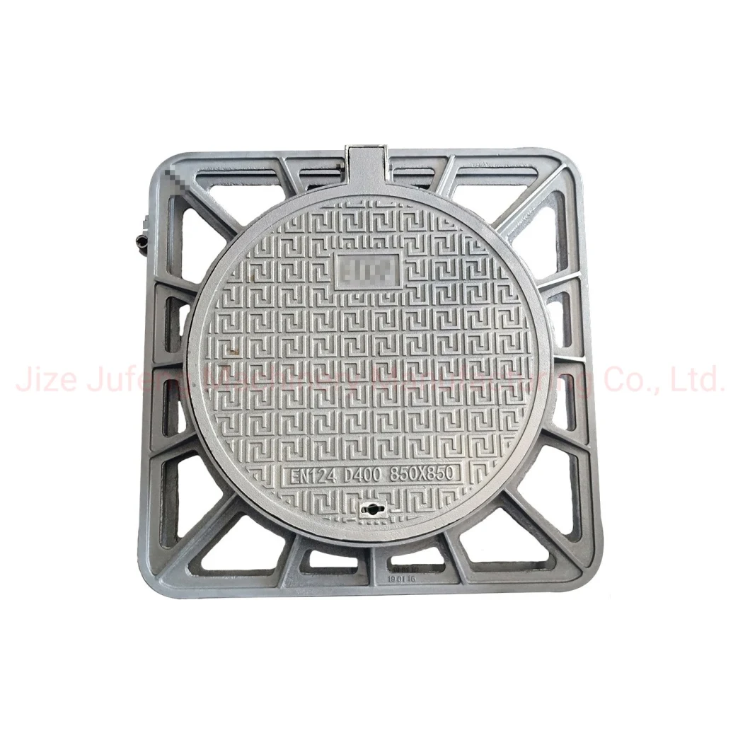 Circular Manhole Cover En124 Ductile Iron Casting Products Jufeng Foundry