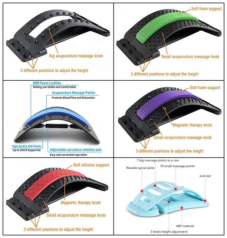 CE/FDA/ISO Approved Medical Air Inflated Waist Support Belt Lumbar Traction with Pressure Gage