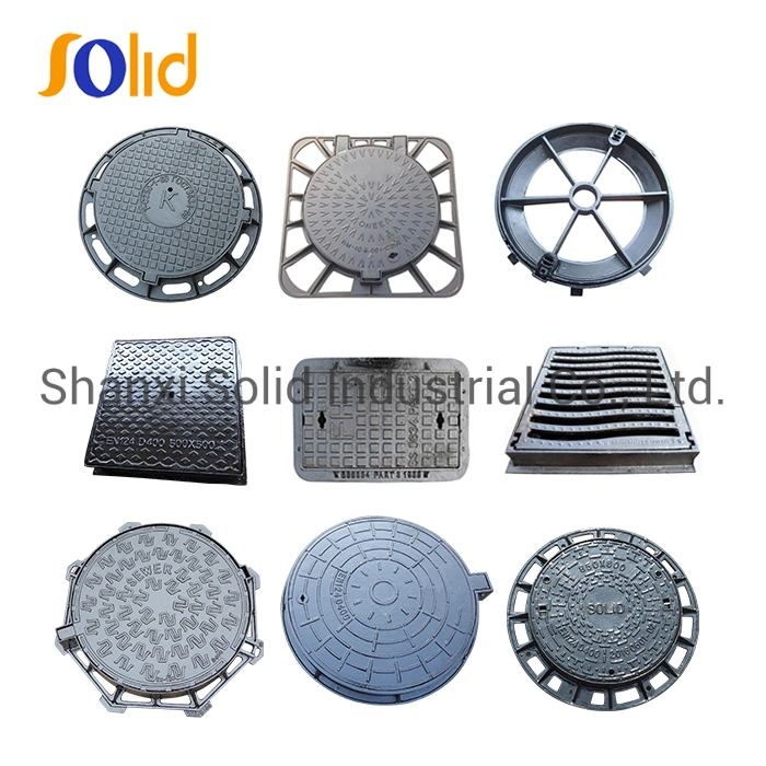 Weight Ductile Cast Iron Sewer Cover Round Water Manhole Cover D400 Molding