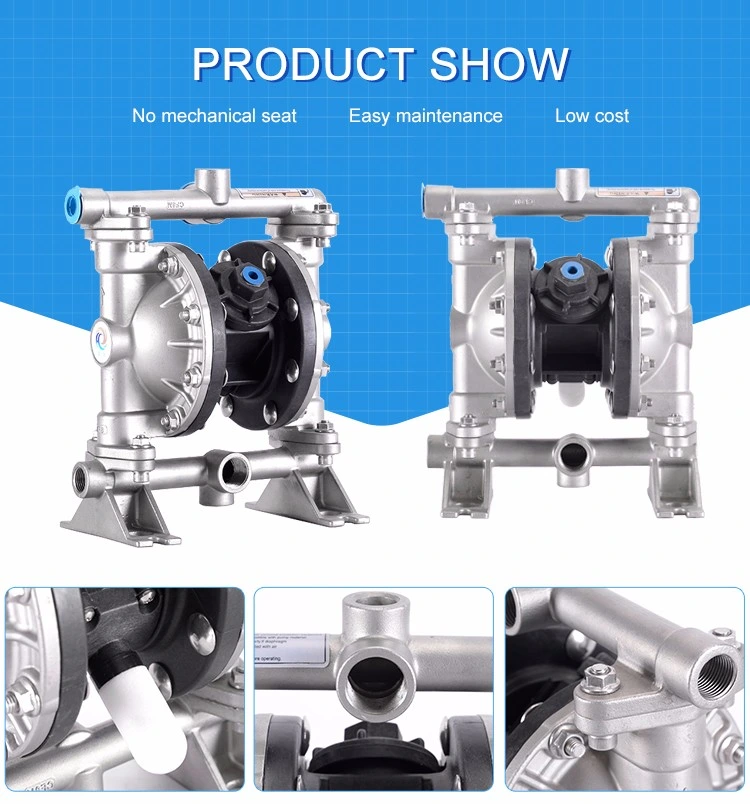 Stainless Steel Factory Price Slurry Micro Pneumatic Diaphragm Pump