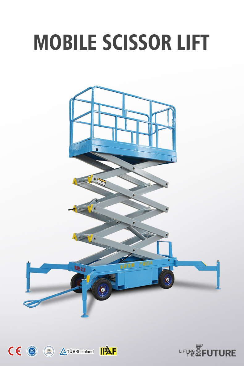 Electric Hydraulic Lifter Hydraulic Mini Scissor Lift 20m Mobile Hydraulic Aerial Electric Scissor Lift