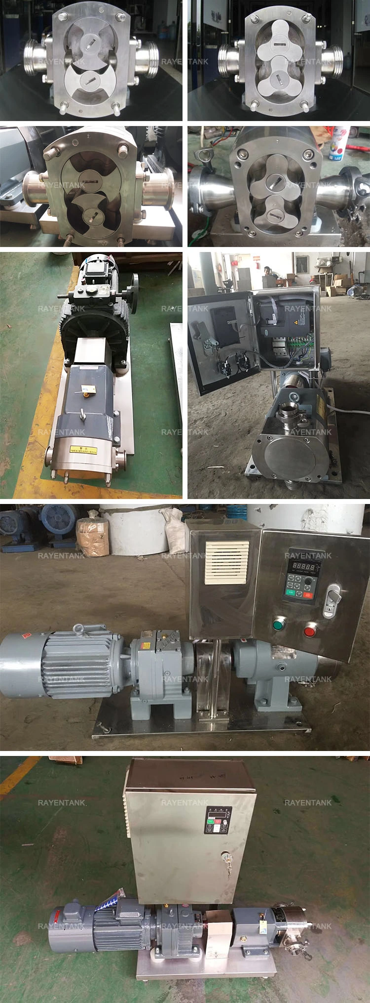 Stainless Steel Rotor Lobe Pump with Frequency Controller Lobe Rotor Pump