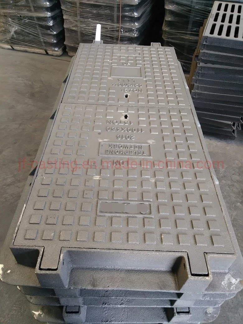 Export Cast Iron Manhole Covers with Frame Clear Open 500X500 600X600 700X700 800X800