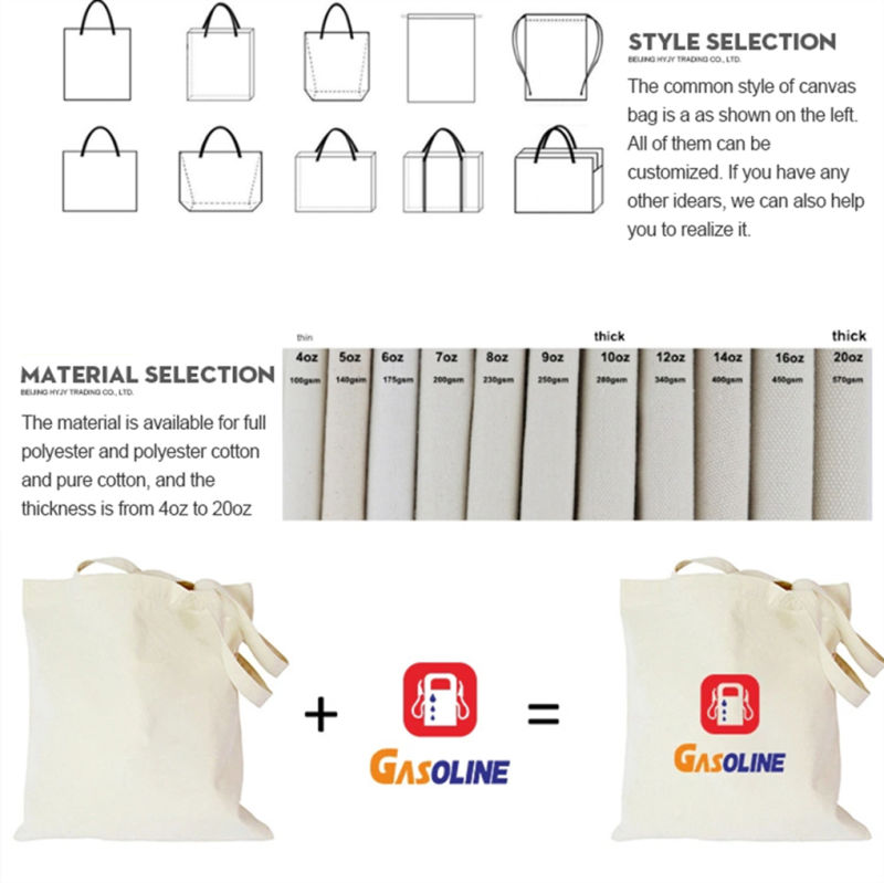 Hot Sale Customized Folding Custom Canvas Cotton Tote Bag