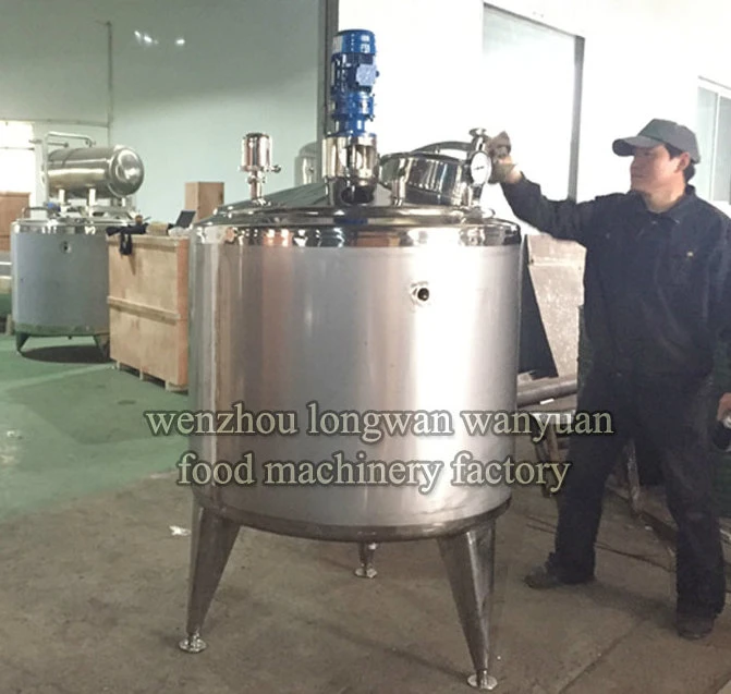 1000L Jacketed Cooling and Heating Tank with Steam Heating